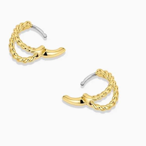 Gorjana Crew Split Huggies - Picture 4 of 5